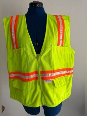 Reflexite High-Visibility Safety Vest in Neon Yellow and Orange